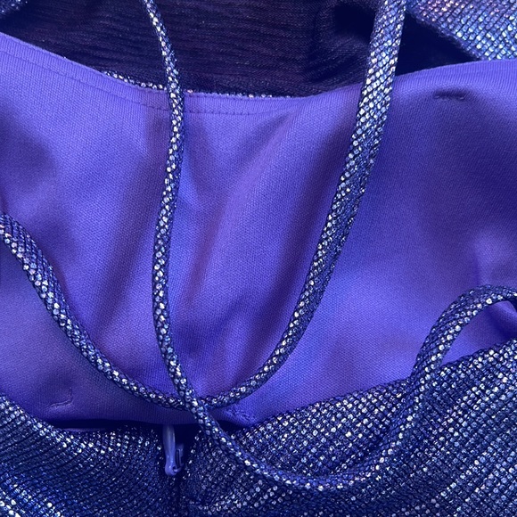 Metallic Purple Mini Dress - Picture 5 of 7